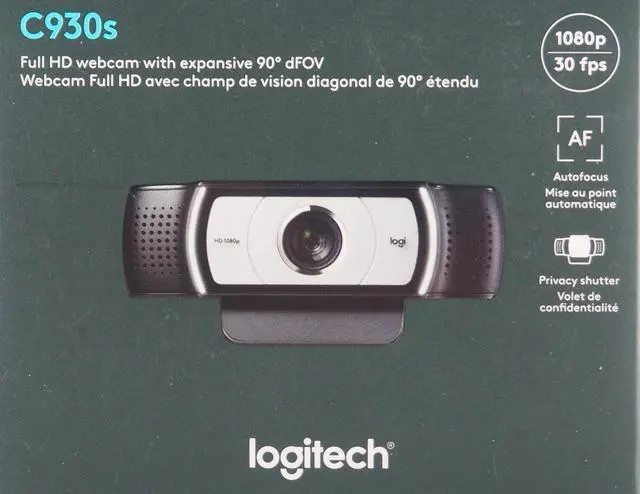 Alt view image 4 of 11 - Logitech C930s Webcam 60 fps USB Type A 960001403
