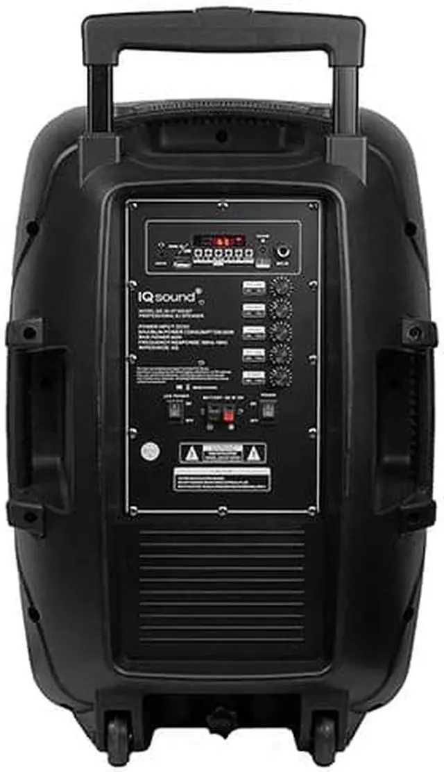Alt view image 4 of 6 - Supersonic 15 Inch Portable Bluetooth Speaker with TWS Model IQ-5715DJBT With Remote control