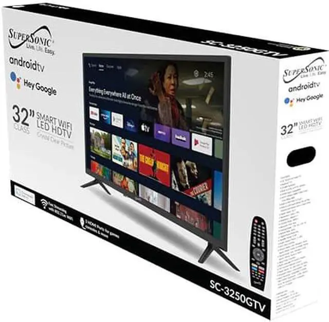 Alt view image 5 of 14 - Supersonic 32-Inch LED Smart HDTV With Remote Control SC-3250GTV