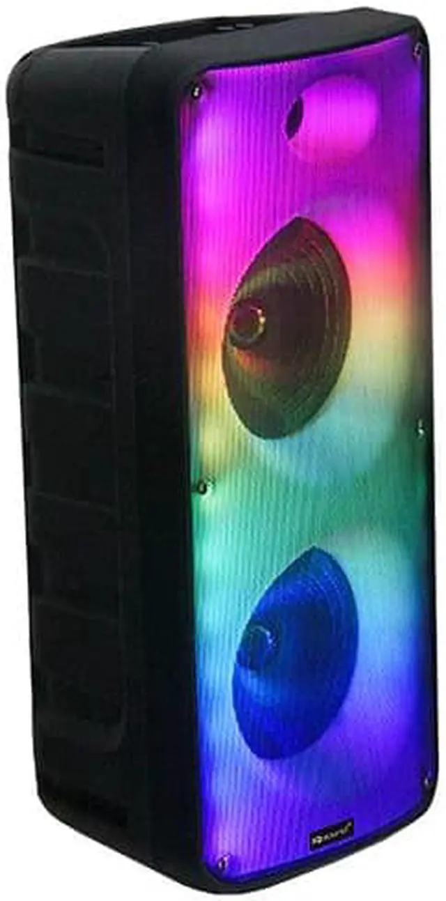 Alt view image 3 of 5 - Supersonic Fire Box 2 x 8 TWS Bluetooth Speaker W/ Light Show & Microphone IQ-7188DJBT