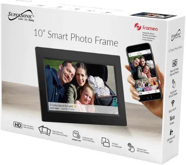 Alt view image 5 of 6 - Supersonic 10" Smart Photo Frame SC-7110W