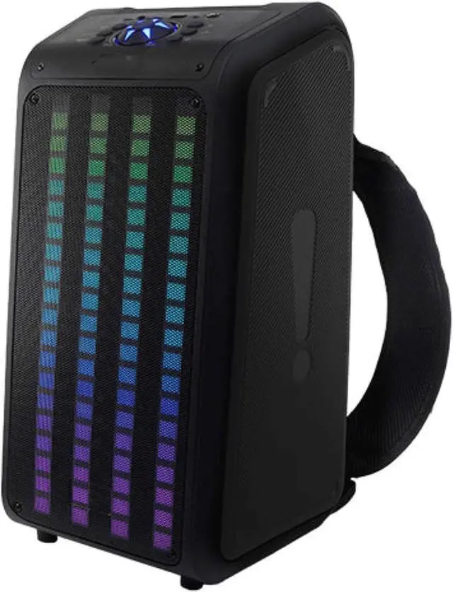 Alt view image 9 of 15 - Supersonic IQ Sound Sound Traveler 20 Watt Portable Backpack Speaker Microphone IQ-8265BT