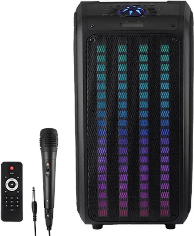 Alt view image 8 of 15 - Supersonic IQ Sound Sound Traveler 20 Watt Portable Backpack Speaker Microphone IQ-8265BT