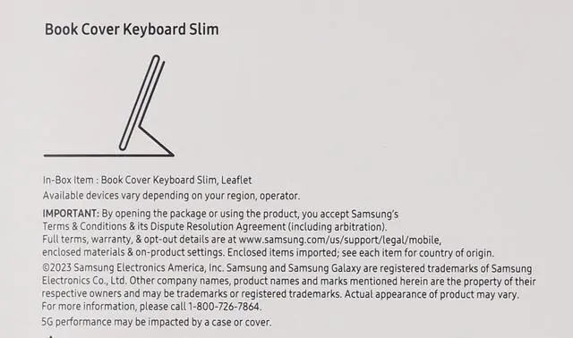Alt view image 3 of 9 - Samsung Galaxy Tab S9+ Book Cover Keyboard Slim EF-DX810UBEGUJ (Black)