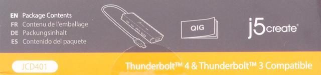 Alt view image 8 of 9 - 5create USB4 Dual 4K Multi-Port Hub JCD401Space Gray/Black