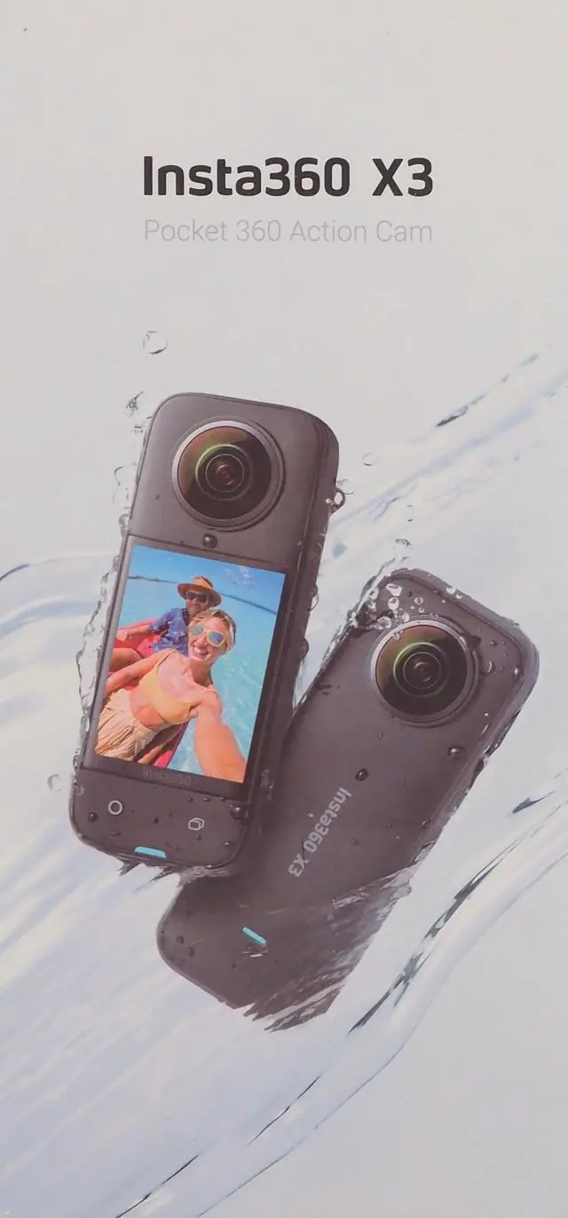 Alt view image 9 of 12 - Insta360 - X3 5.7K 360 Degree Action Camera - Black