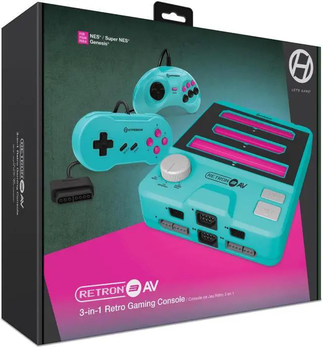 Alt view image 2 of 7 - Hyperkin RetroN 3 AV Console for NES, SNES,Super Famicom, Genesis/Mega Drive Hyper Beach M07168-HYB