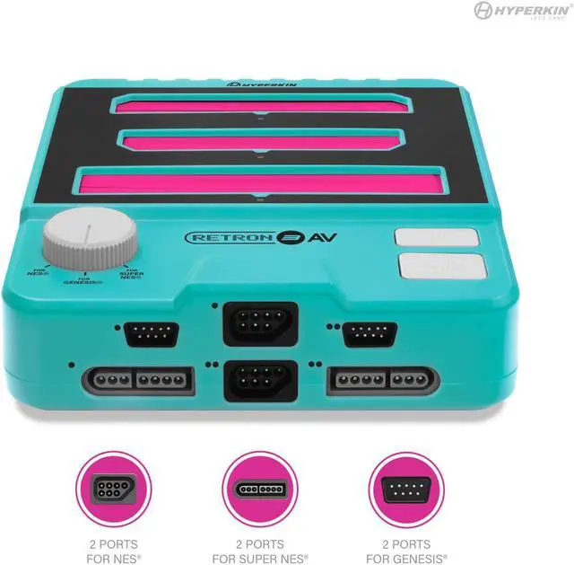 Alt view image 4 of 7 - Hyperkin RetroN 3 AV Console for NES, SNES,Super Famicom, Genesis/Mega Drive Hyper Beach M07168-HYB