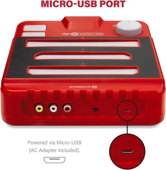Alt view image 6 of 7 - Hyperkin RetroN 3 AV Console for NES, SNES,Super Famicom, Genesis/Mega Drive  Red M07168-PR