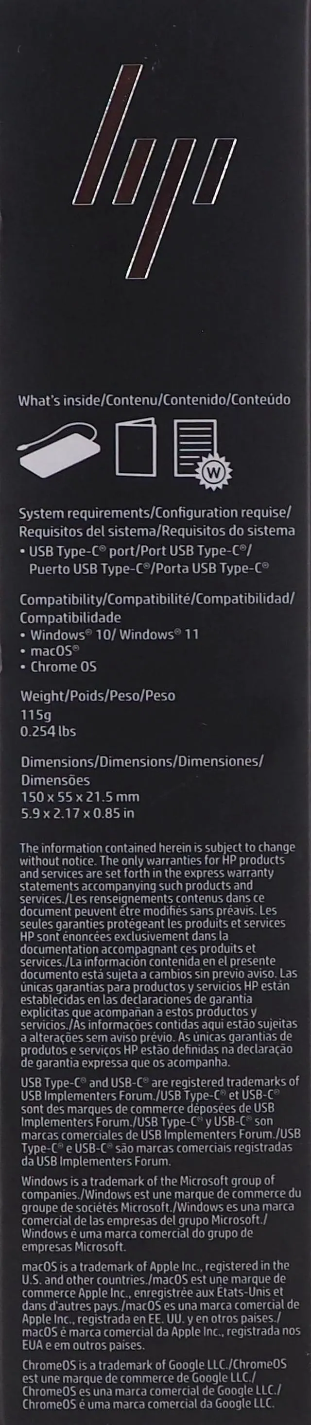 Alt view image 10 of 11 - HP Universal USB-C Multiport Hub