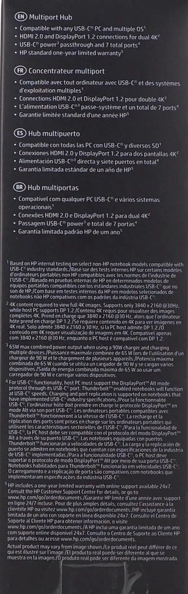 Alt view image 9 of 11 - HP Universal USB-C Multiport Hub