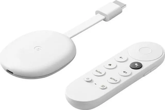Alt view image 15 of 19 - Google Nest GA03131 Chromecast With Google TV (HD) - Snow