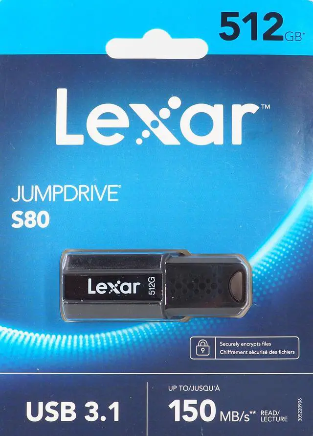 Alt view image 7 of 15 - Lexar Jumpdrive S80 512GB USB 3.1 Flash Drive up to 150MB/s