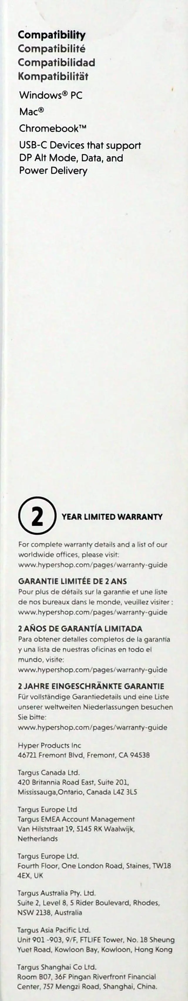 Alt view image 7 of 8 - Hyper HyperDrive Next 10 Port Business Class USB-C Dock Midnight Blue HD7001GL