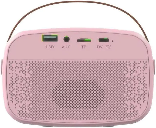 Alt view image 4 of 7 - Supersonic Mini Karaoke Bluetooth Speaker with Wireless Microphone IQ-908K Pink