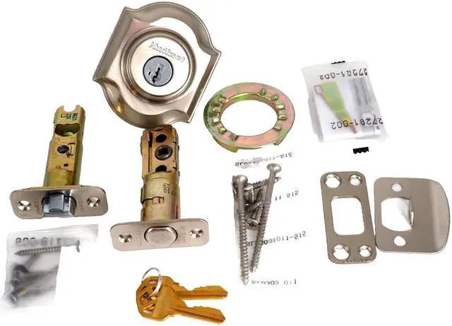 Alt view image 3 of 4 - Kwikset Montara Single Cylinder Exterior Only Handleset, SmartKey Security in Satin Nickel