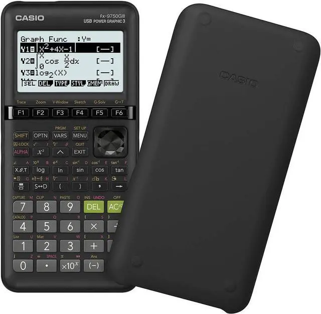 Alt view image 16 of 16 - Casio FX-9750GIII Graphing Calculator Black