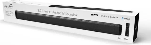 Alt view image 4 of 7 - Supersonic 30" Bluetooth 2.0 Channel SOUNDBAR SC-1420SB