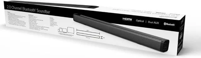 Alt view image 6 of 7 - Supersonic 30" Bluetooth 2.0 Channel SOUNDBAR SC-1420SB