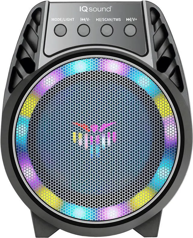 Alt view image 2 of 5 - Supersonic 4" Portable Bluetooth Speaker IQ-1804BT