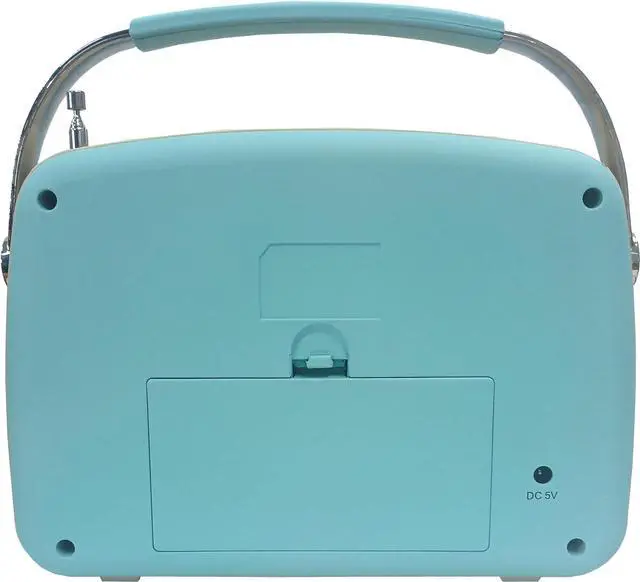 Alt view image 2 of 10 - Supersonic SC-1201BT Retro Portable Bluetooth Speaker with Vintage Vibes, AM/FM Radio Blue