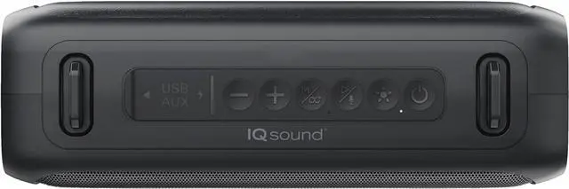 Alt view image 5 of 7 - Supersonic IQ Sound IQ-3520RGB 2.0CH Portable Bluetooth Speaker with RGB Panel, IPX5 Water Resistance