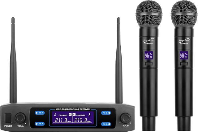 Supersonic SC910 VHF Dual Microphone System with Dual Transmitters