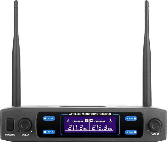 Alt view image 2 of 6 - Supersonic SC910 VHF Dual Microphone System with Dual Transmitters