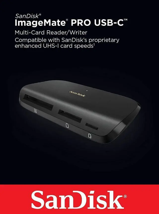 Alt view image 12 of 13 - SanDisk MultiCard Reader DDR200 Image Mate Pro USBC