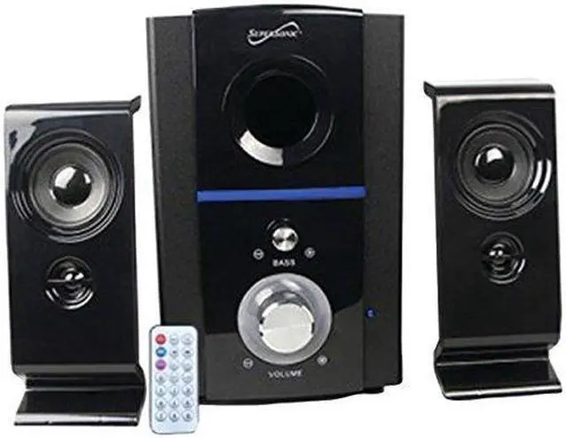 Alt view image 3 of 10 - Supersonic SC-1126BT Bluetooth Multimedia Speaker System  FM Radio, SD/USB, Remote Control | 25W RMS