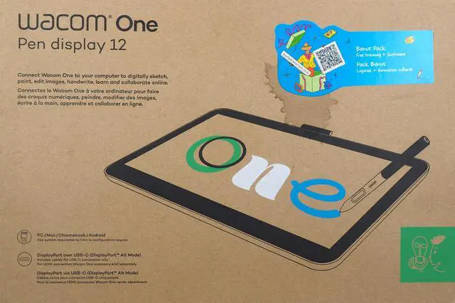 Alt view image 12 of 14 - Wacom One Pen Display 12 USB-C Gen 2023 (DTC121W0A)