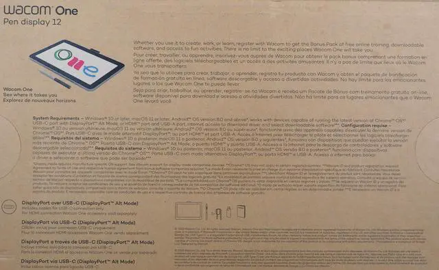 Alt view image 13 of 14 - Wacom One Pen Display 12 USB-C Gen 2023 (DTC121W0A)