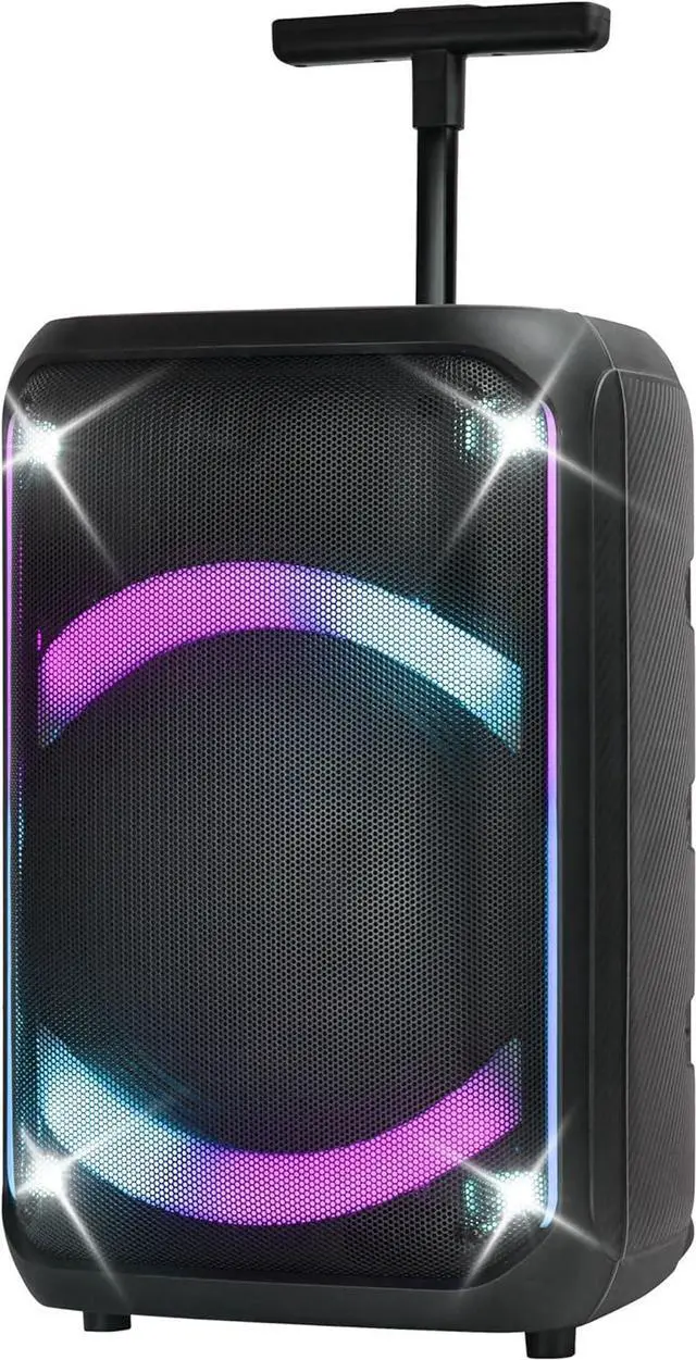 Alt view image 2 of 7 - IQ Sound IQ-5912DJBT 12-inch Portable Bluetooth Speaker with True Wireless Stereo, LED Lights, Full Control Panel