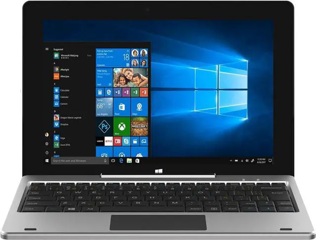 Alt view image 6 of 7 - Supersonic 10.1-inch Tablet with Detachable Keyboard, Windows 11 Tablet Intel Celeron CPU SC-5032WKB