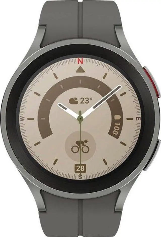 Alt view image 13 of 15 - Samsung - Galaxy Watch5 Pro Titanium Smartwatch 45mm LTE - Gray SM-R925UZTAXAA Smart Watch