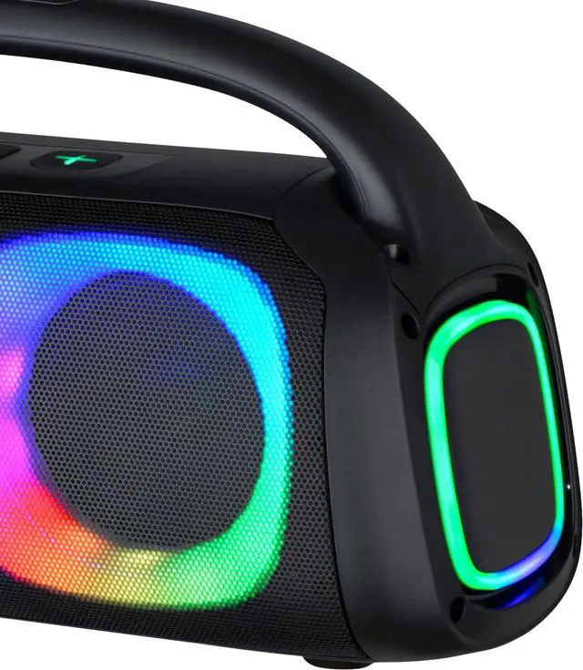 Alt view image 13 of 14 - IQ Sound Portable Bluetooth Speaker W/ RGB Lights, TWS, USB/Micro SD/FM Radio Inputs IQ-3540BT