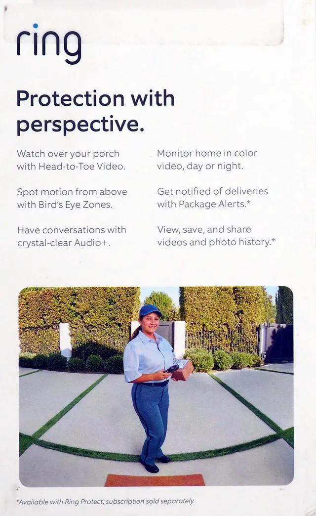 Alt view image 6 of 8 - Ring RINGBATTPRO Battery Doorbell Pro - Satin Nickel