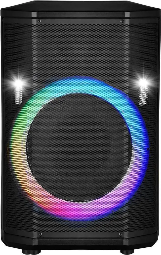 Alt view image 2 of 7 - Supersonic IQ Sound 15 Portable Bluetooth Speaker True Wireless Stereo Light Shows FM IQ-6715DJBT