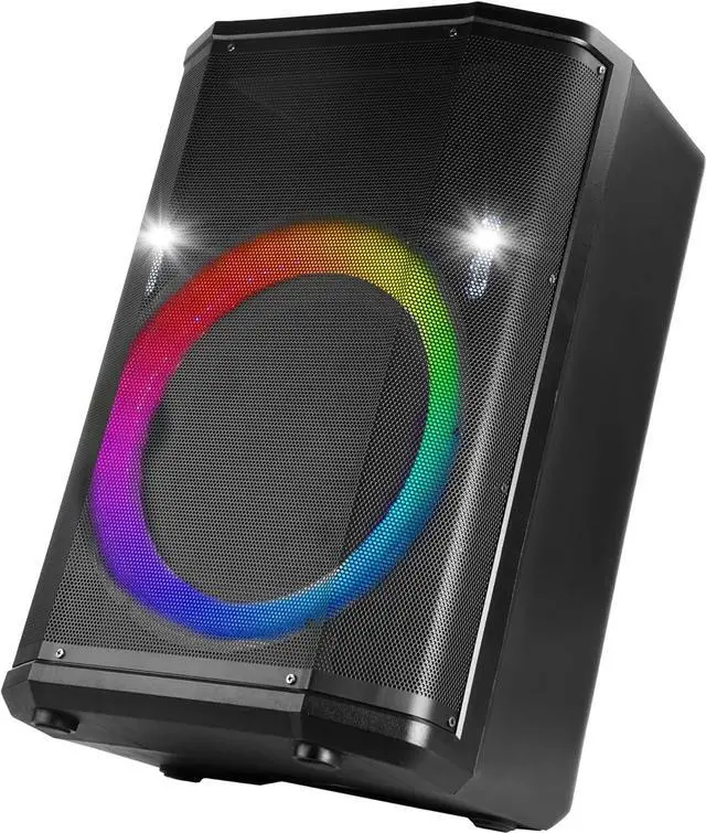 Alt view image 7 of 7 - Supersonic IQ Sound 15 Portable Bluetooth Speaker True Wireless Stereo Light Shows FM IQ-6715DJBT