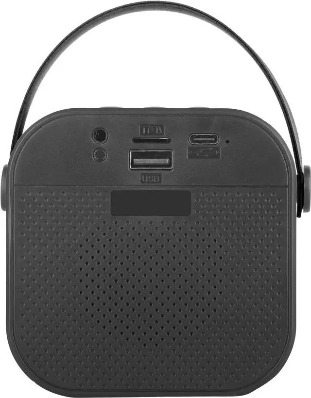 Alt view image 6 of 7 - IQ Sound Mini Karaoke Bluetooth Speaker Wireless Microphone, RGB Lights, Voice Effects IQ-708K Black