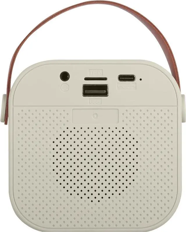 Alt view image 6 of 7 - IQ Sound Mini Karaoke Bluetooth Speaker Wireless Microphone, RGB Lights, Voice Effects IQ-708K White