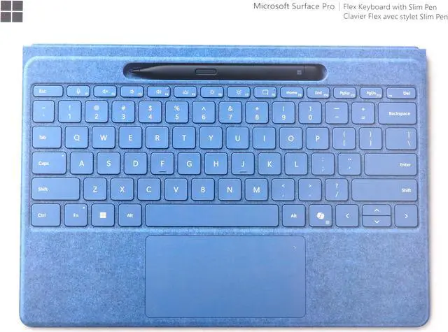 Alt view image 6 of 7 - Microsoft Surface Slim Pen (2nd Edition) and Pro Flex Keyboard for Pro (11th Edition), Pro 9, Pro 8 Sapphire