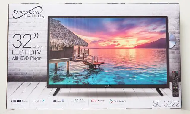 Alt view image 7 of 14 - Supersonic 32-Inch LED Smart HDTV With Remote Control SC-3250GTV