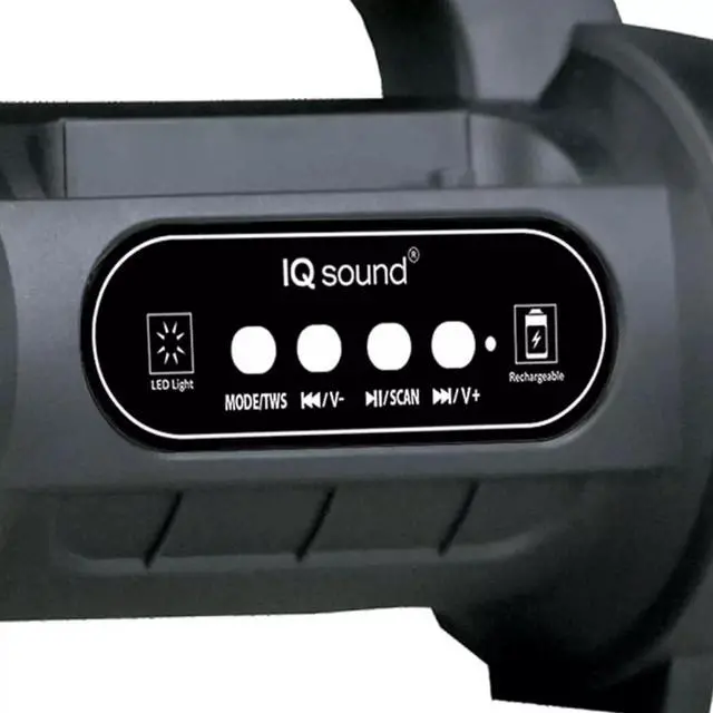 Alt view image 4 of 5 - Supersonic SC-1096BT Rechargeable Bluetooth Speaker with True Wireless Stereo (TWS) Technology, FM Radio and Built-in LE