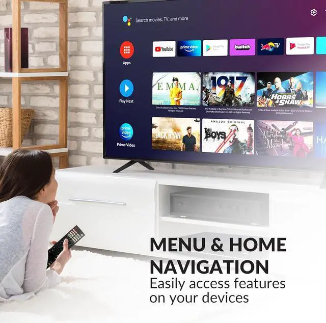 Alt view image 3 of 7 - Supersonic SC-326 Universal Remote Control for Smart TV with HotKeys for Streaming, Controls 4 Devices