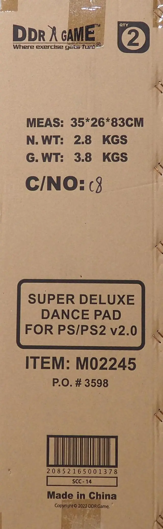 Alt view image 6 of 7 - Dance Dance Revolution DDR Super Deluxe PS1 / PS2 dance pad w/1 in" foam Version 2.0 m02245