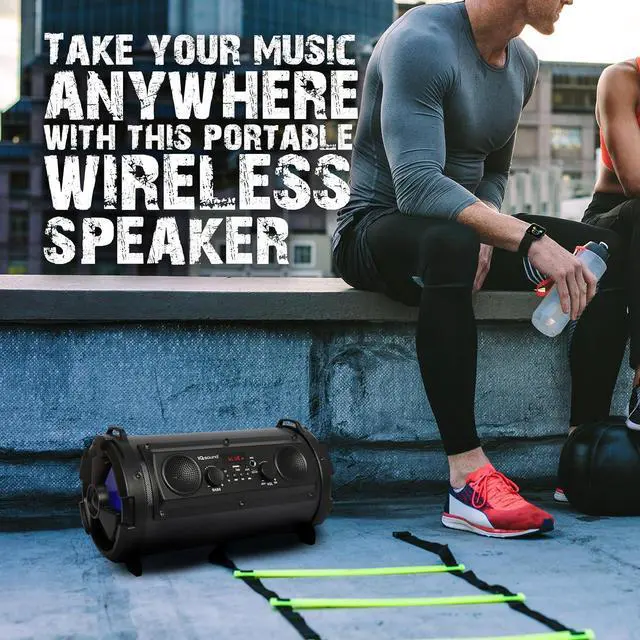 Alt view image 9 of 14 - Supersonic IQ-1525BT-BK Wireless Bluetooth Speaker (Black)