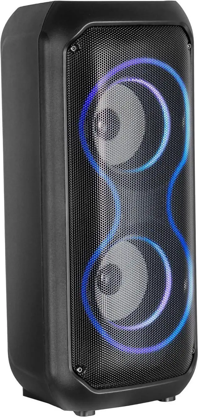 Alt view image 4 of 7 - IQ Sound IQ-3404BT 2x4-inch High Efficiency Speaker System, Bluetooth Enabled with TWS, Colorful LED Lights, USB/Micro S