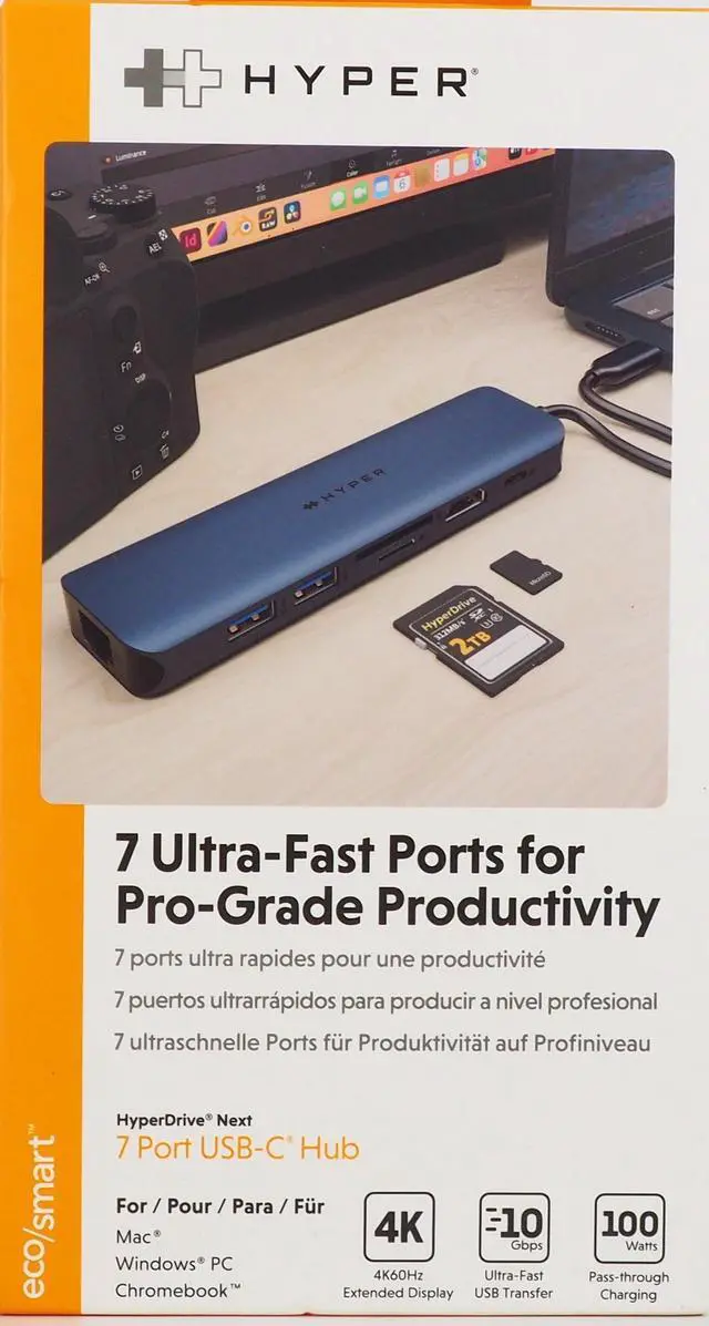Alt view image 3 of 5 - DOCK - 4K60HZ HDMI 2 X USB-A 10GBPS MICROSD 312MB/S SD 312MB/S GIGABIT ETHERNET
