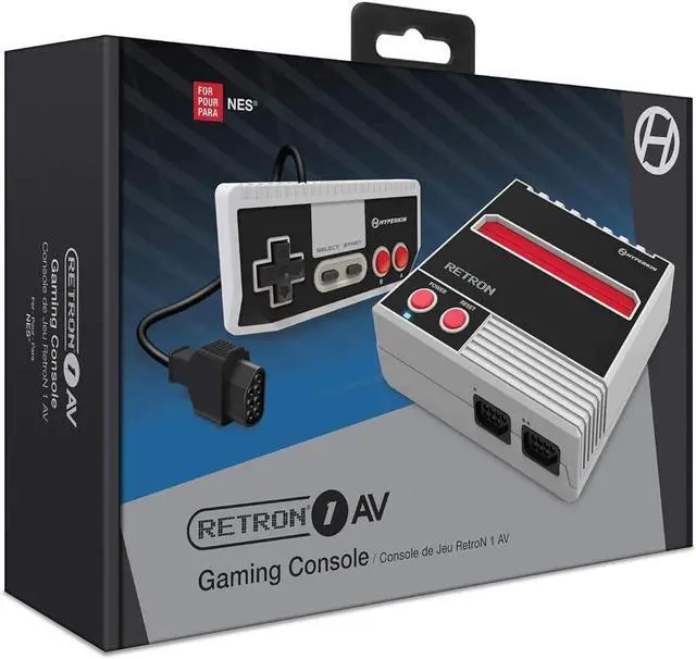 Alt view image 8 of 12 - Hyperkin M07473-GR RetroN 1 AV Gaming Console for NES, Gray
